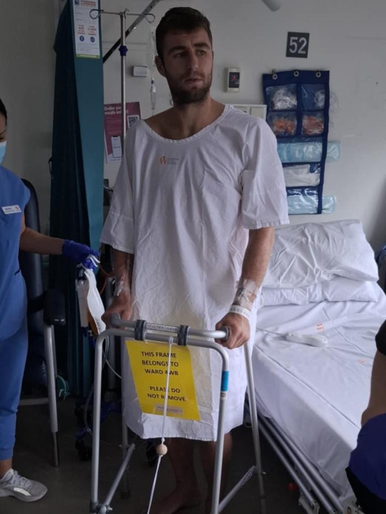 Nash Holmes recovering in hospital.