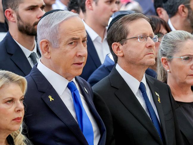 Israeli Prime Minister Benjamin Netanyahu and President Isaac Herzog. Picture: Gil Cohen-Magen/AFP