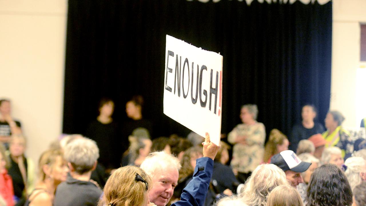 The March 4 Justice event in Mullumbimby on Monday, March 15, 2021. Picture: Liana Boss