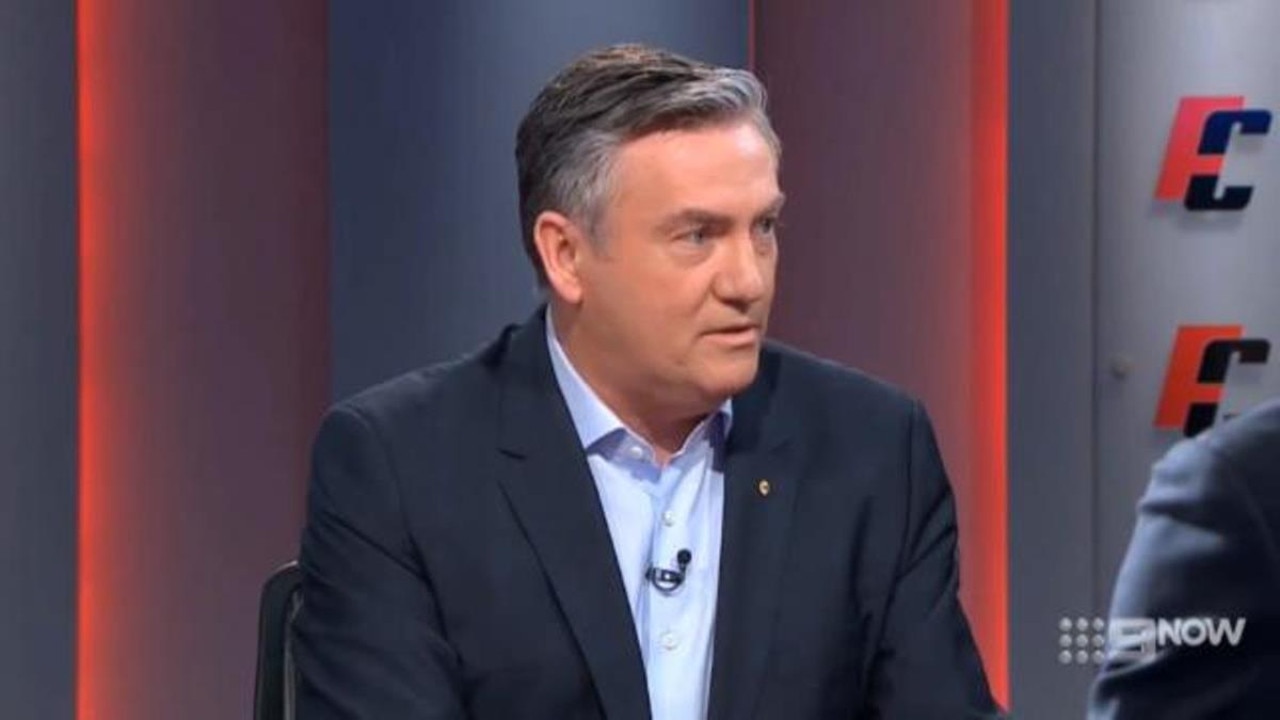 Eddie McGuire had a heated exchange with Caroline Wilson on Footy Classified.