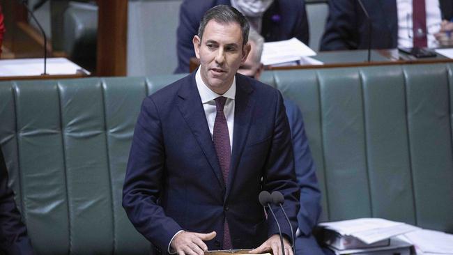 Treasurer Jim Chalmers during Question Time in Parliament on Thursday. Picture: NCA NewsWire / Gary Ramage