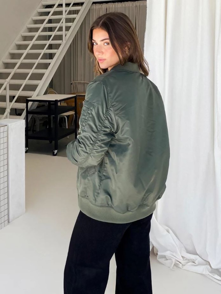 Dazie Army Brat Bomber Jacket. Picture: THE ICONIC.