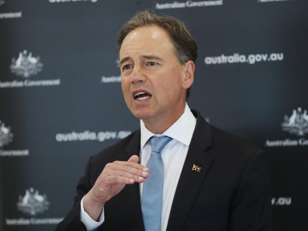 Federal Health Minister Greg Hunt. Picture: NCA NewsWire/ David Crosling