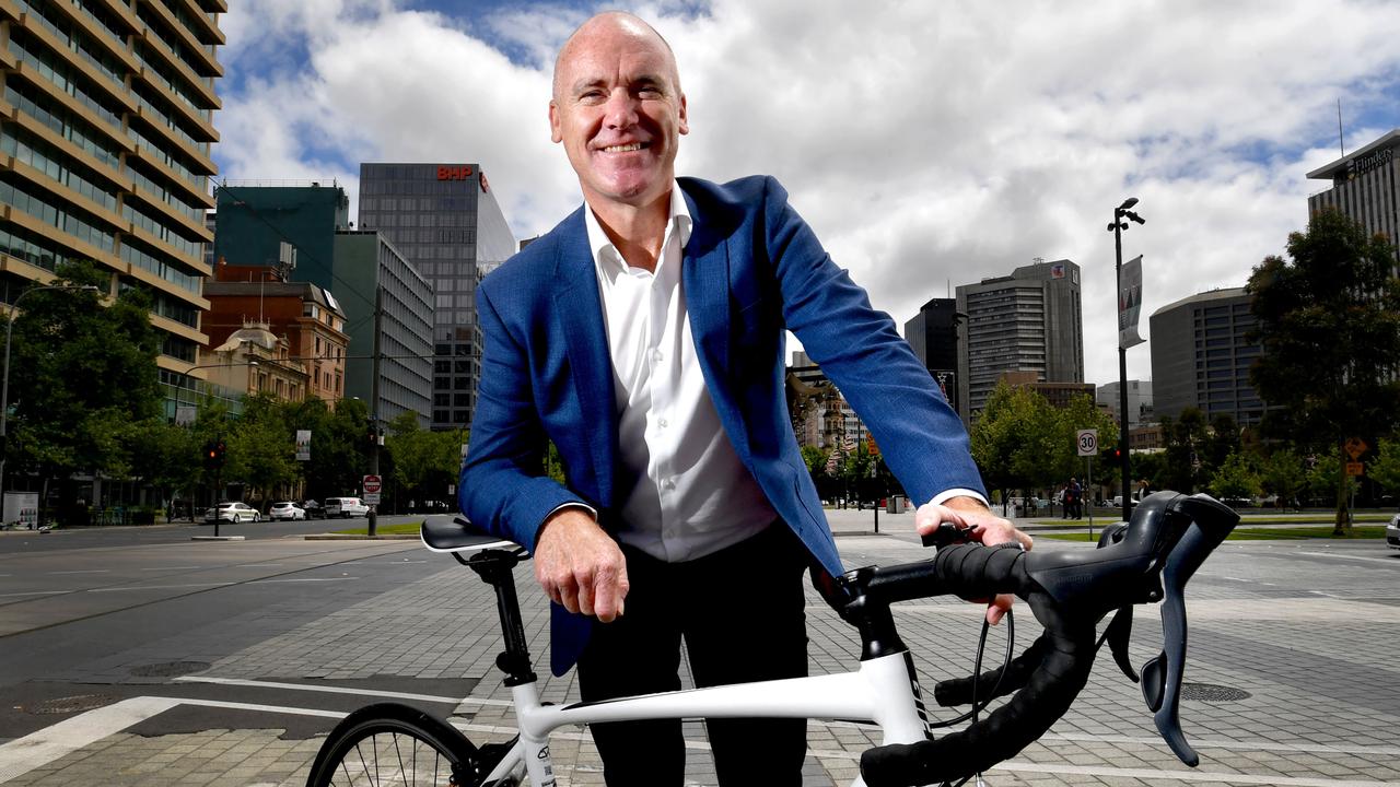 Tour Down Under race director Stuart O'Grady pictured at Victoria Square last December. Picture: AAP Image/Sam Wundke)