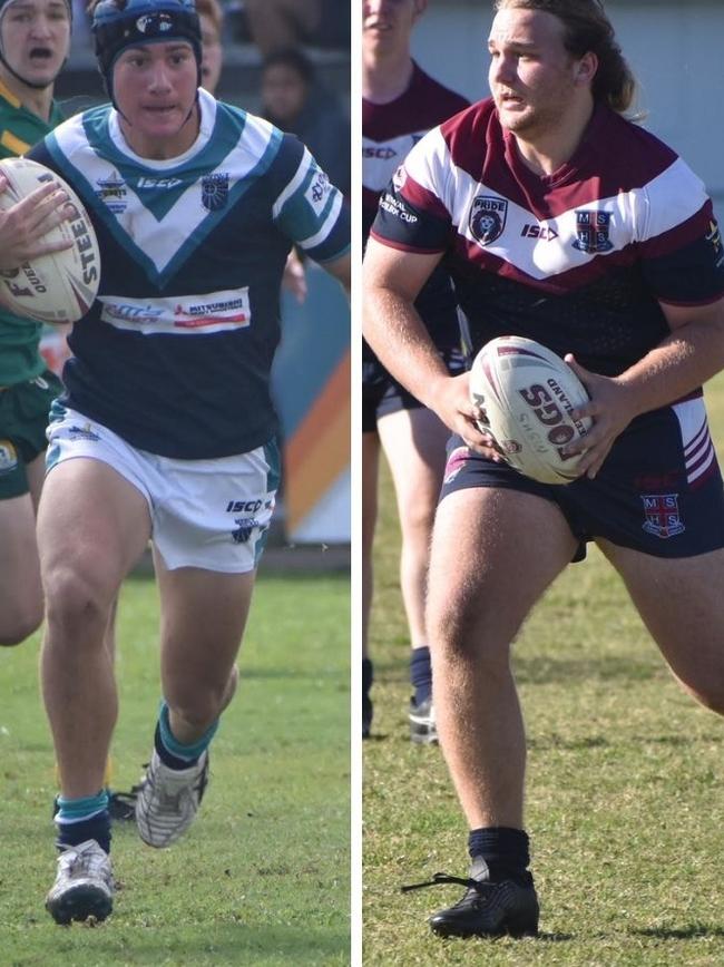 Will Shears and Jesse Wallace were stars last season from the Mackay district. Pictures: Matthew Forrest