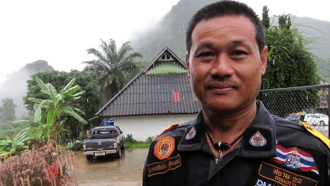 Thawatchai, the leader of the volunteer group near Tham Luang cave. Picture: AAP