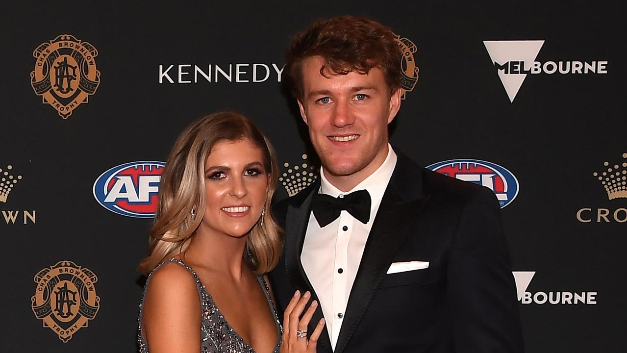 Jack Macrae, with Louisa Macleod, topped the Western Bulldogs’ Brownlow Medal club leaderboard.