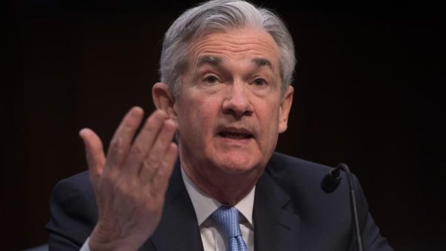 Jerome Powell testifies during his confirmation hearing. Pic: AFP