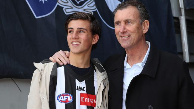 Peter Daicos and his son Nick. Picture: Alex Coppel.