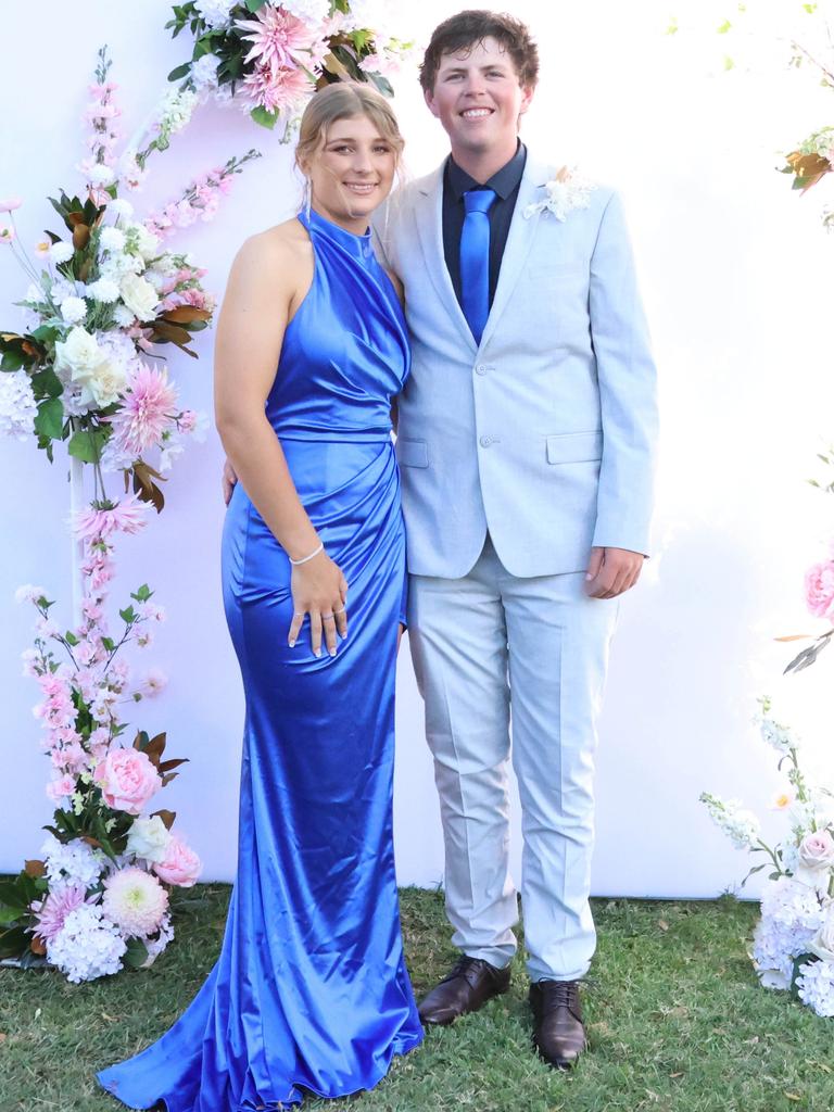 Lillie with formal partner at the 2024 St Ursula's College formal.