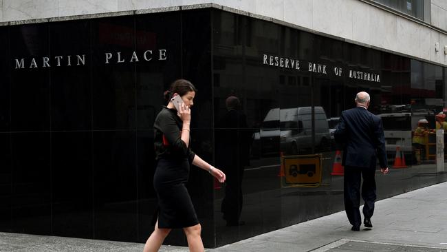 The Reserve Bank of Australia building in Sydney. Picture: AAP