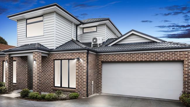 This four-bedroom townhouse at 2/17 Moorookyle Ave, Hughesdale is on the market. The suburb was one of the top-performing in Melbourne for median house price rises.