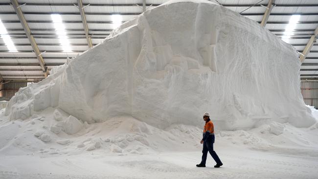 Urea pellets at a Incitec Pivot facility on Gibson Island in Brisbane. Picture: Carla Gottgens/Bloomberg