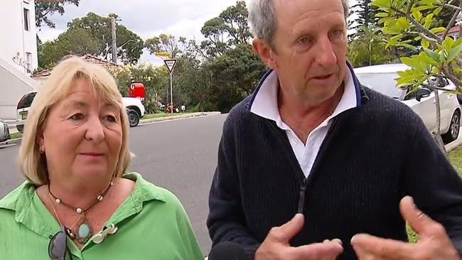 Sandy and Brian Monkhouse came to the rescue of Wade Franks, a sailor who crashed on an E-bike. Picture: 9 News