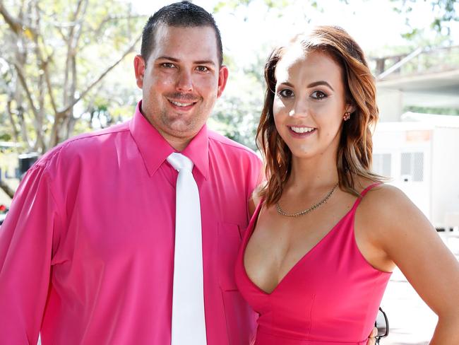 SOCIALS - Ladies Day at Cluden Racecourse - Keelan Heit and Jade Dwyer of Townsville - Sunday Mail - 23/07/2016 - Photographer: Michael Chambers.