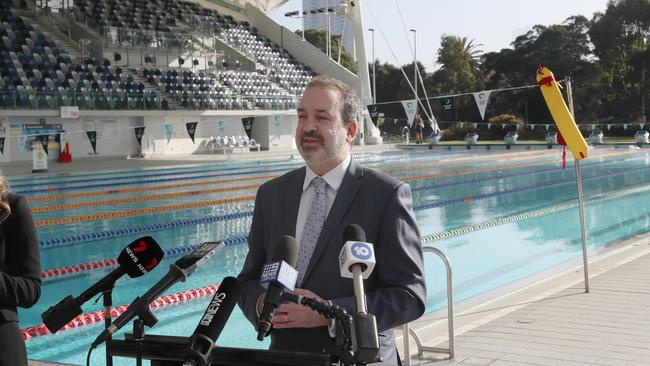 Martin Pakula said Mark McGowan is linking unrelated topics in associating GST and the Games. Picture: David Crosling