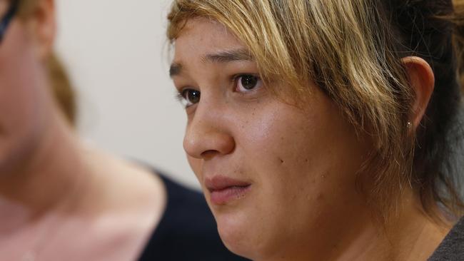 Reza Wright travelled to the Gold Coast in the days after her sister’s death, before Tostee was charged, to appeal for information. Picture: Jerad Williams