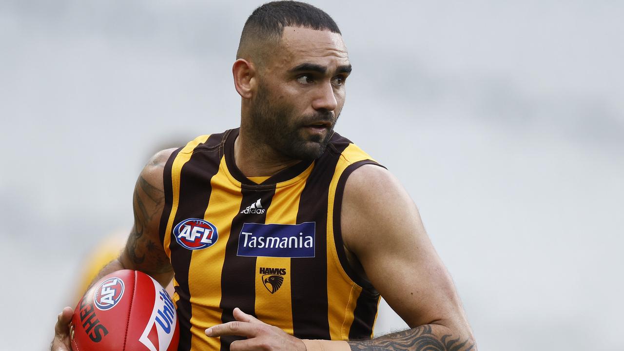 Shaun Burgoyne will play his 407th and final game in Round 23. Picture: Daniel Pockett/Getty Images