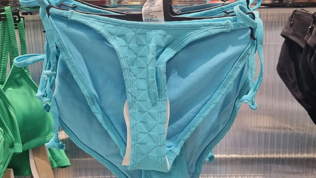 Kmart swimmer bottoms criticised by women for narrow detail