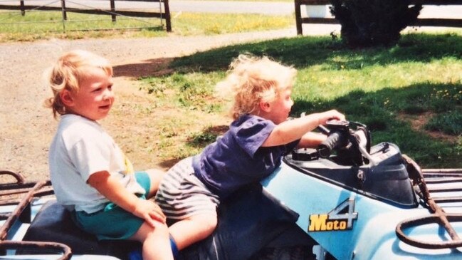 Connor Cockerton and his twin brother Mitchell Cockerton, inseparable.