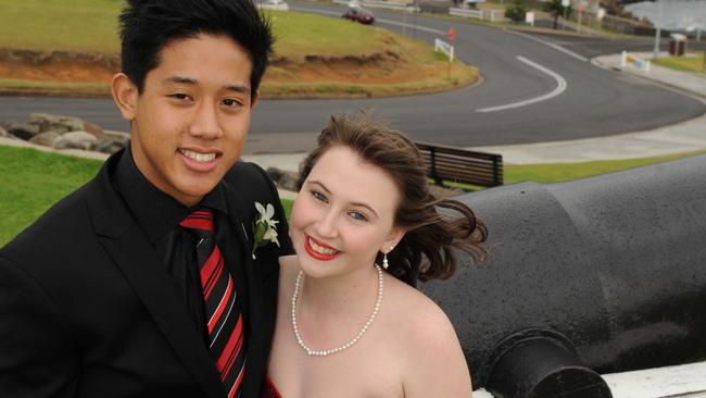 St Patrick’s College, Campbelltown year 12 students celebrating their formal in Wollongong in 2012.