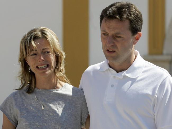 Kate and Gerry McCann, the parents of missing girl Madeleine McCann.