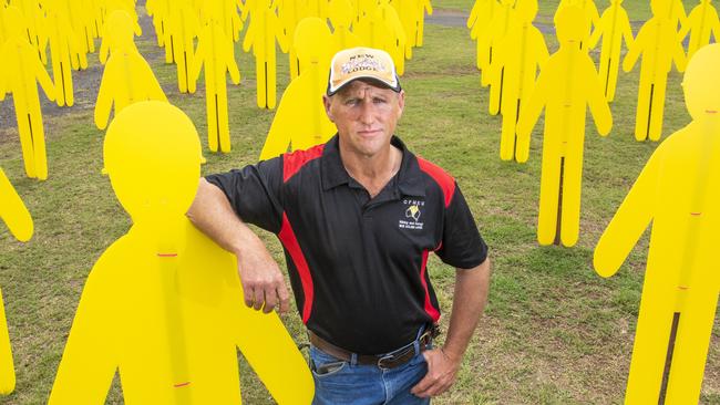 Michael Hartin, CFMEU rep. Meeting at Oakey Showgrounds regarding Acland mine. Saturday. 25th Oct 2020