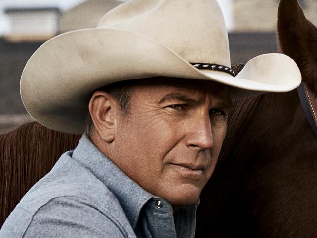 Kevin Costner stars in the TV series Yellowstone. Supplied by Stan.