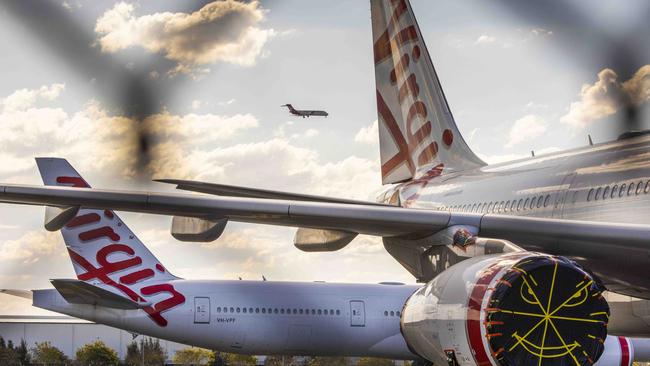 A legal tussle over four jet engines has laid bare the dirty tactics allegedly used by Virgin administrators. Picture: Glenn Hunt / The Australian