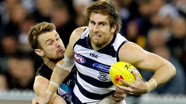 Tom Lonergan played 209 games with Geelong. Picture: Sarah Reed.