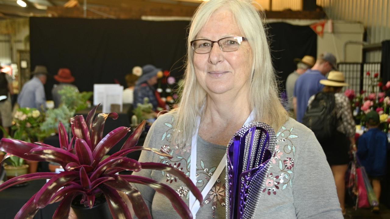 Sue Janetzki, floriculture chief steward. Heritage Bank Toowoomba Royal Show 2021.