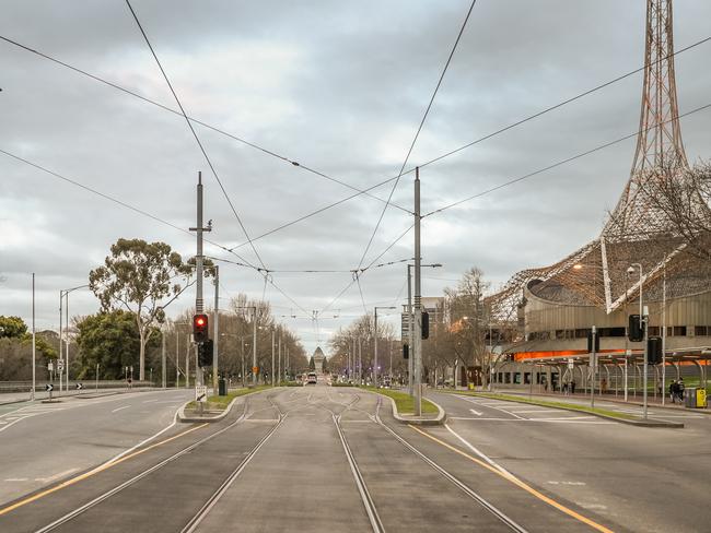 St Kilda Rd. Picture: Getty Images