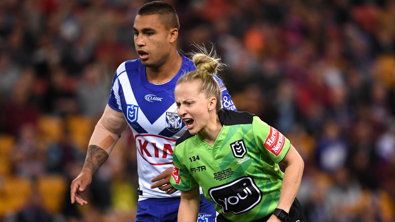 Referee Belinda Sharpe makes her NRL debut