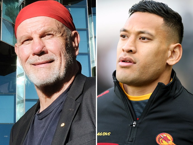 Peter FitzSimons should review some of his previous comments before beginning another rant over Israel Folau. Picture: Mark Wilson/Getty Images