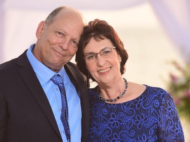 Former Melbourne couple Ralph and Barbara Lewinsohn and their family survived the Kfar Aza massacre on Saturday, October 7, in southern Israel where children and babies were later found decapitated. Picture: Supplied