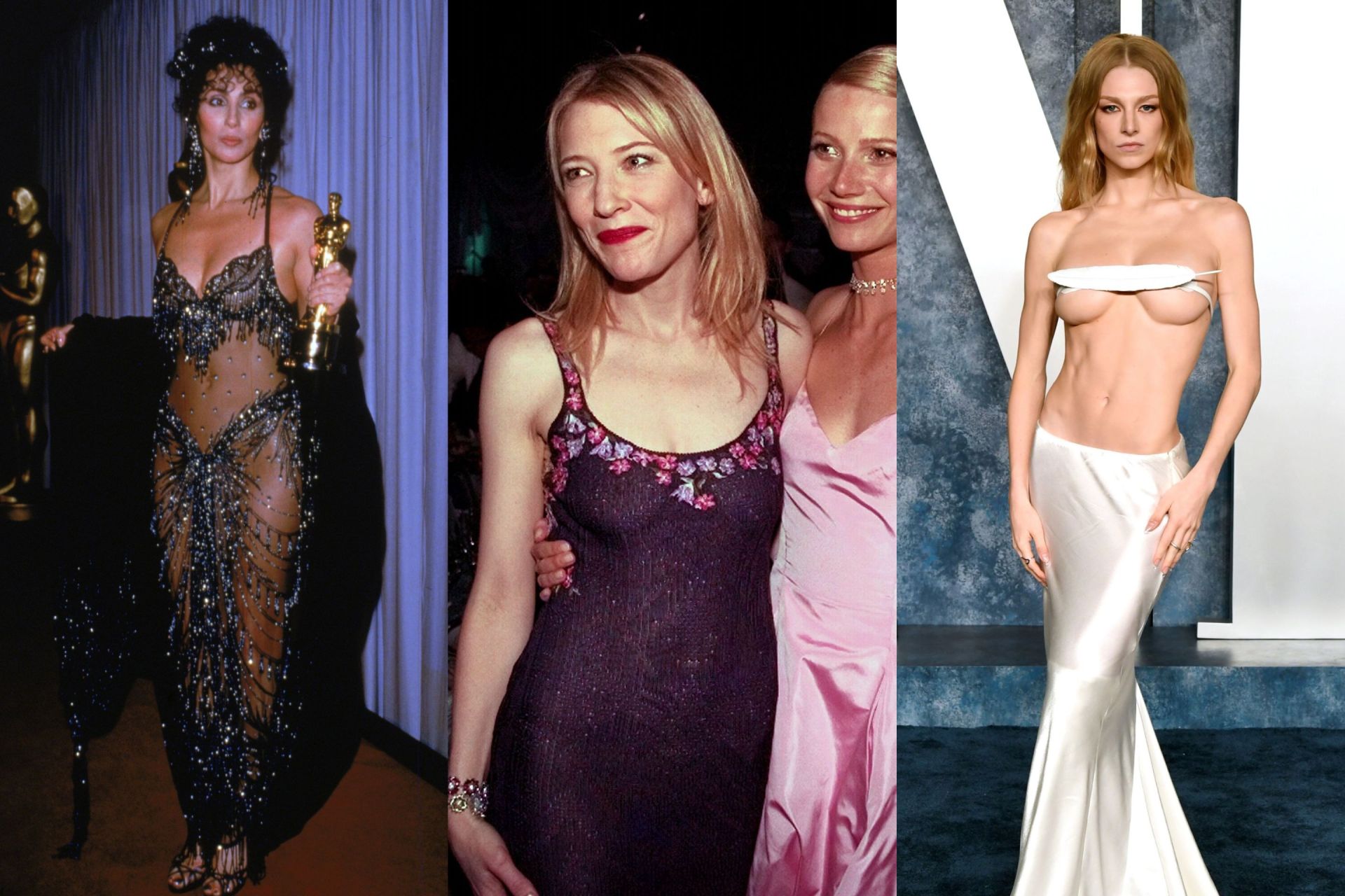 Naked Dresses at The Oscars: 20 of The Best - Vogue Australia