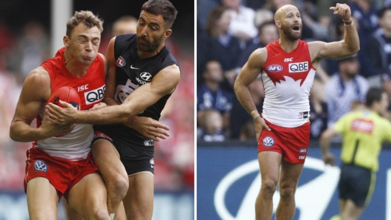 Jarrad McVeigh and Will Hayward will spend an extended stretch on the sidelines after suffering injury against Carlton.