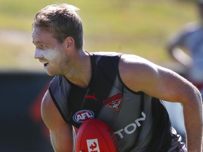 Darcy Parish at Essendon football training. Saturday, January 11. 2025. Picture: David Crosling