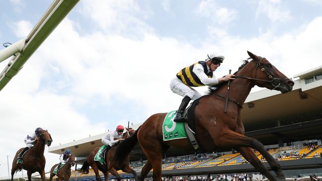 James Mcdonald riding Lady Laguna to victory at Rosehill this month. Picture: Jeremy Ng/Getty Images