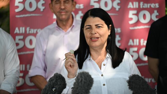 Leaked union-funded polling shows Labor’s State Development Minister Grace Grace is at risk of losing her Brisbane seat of McConnel to the Greens. Picture: Lyndon Mechielsen