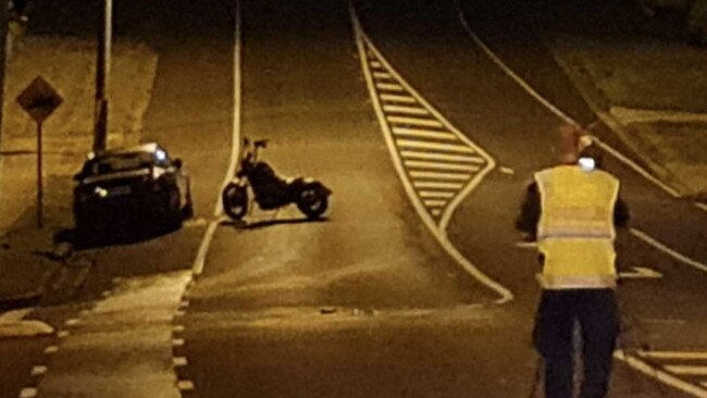 Police at the scene of the fatal crash on Carter Road, Nambour, on the Sunshine Coast.