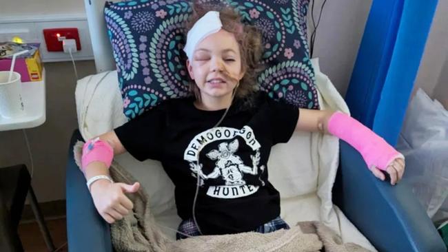 Harmony Jones is recovering after a P.E incident that resulted in a serious internal brain injury. Picture: gofundme