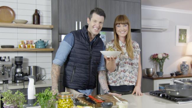 Big break ... MasterChef graduates Ben Milbourne and Amy Luttrell have teamed up on his TV show, Ben's Menu. Picture: Creative Media