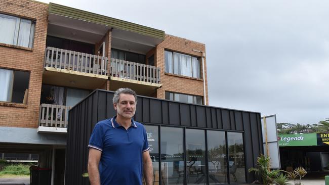 Brookport Holdings director David Shannon at the Mint Apartments site.