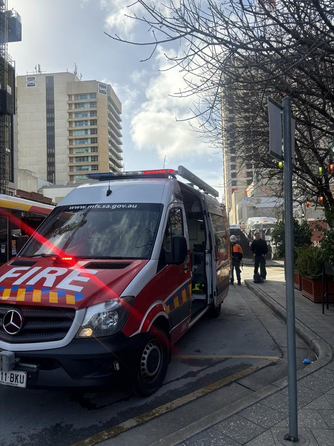 Early morning market shoppers were shocked to find the Adelaide Central Market closed on Saturday morning after emergency services were called out to reports of a fire in the car park.