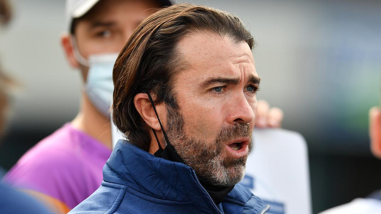 Geelong coach Chris Scott (Photo by Steve Bell/AFL Photos/via Getty Images)