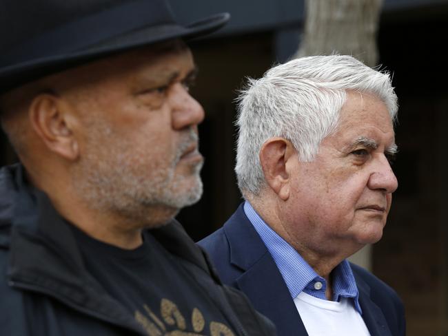 Former Liberal Minister for Indigenous Affairs the Hon Ken Wyatt, right, and Indigenous leader Noel Pearson. Picture: NCA NewsWire/Philip Gostelow