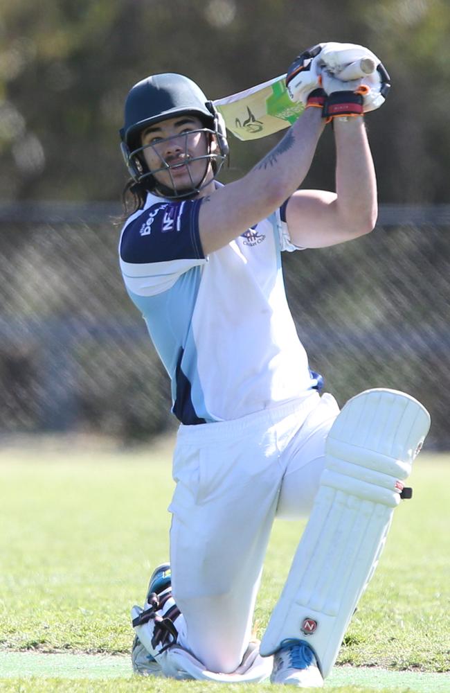 Cricket BPCA A1: Jan Juc v Barrabool at jan Juc. Jan juc batsman Jack Wire Picture: Mark Wilson