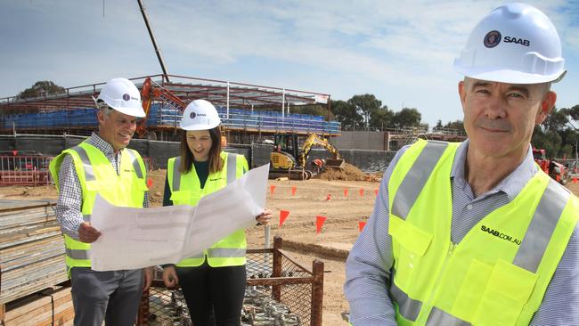 Defence and engineering firm Saab Australia, is constructing a new facility and growth pipeline. Managing director Andy Keough pictured last year. Picture Dean Martin