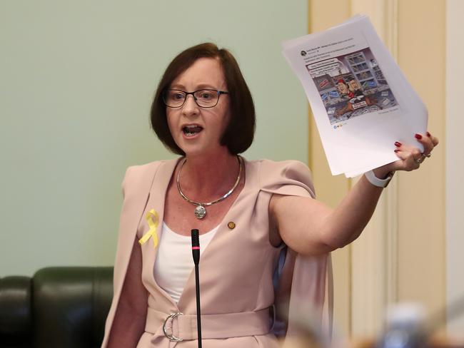 Yvette D'Ath Attorney-General and Minister for Justice, Queensland Parliament Question Time. Photographer: Liam Kidston.